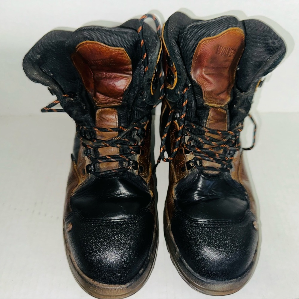 Woverine Steel Toe Leather Work Boots Men’s 9.5 M